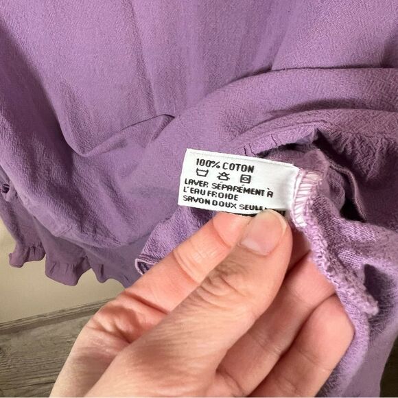 Oh My Gauze Women’s Purple Ruffle Dress 2 - Picture 7 of 12